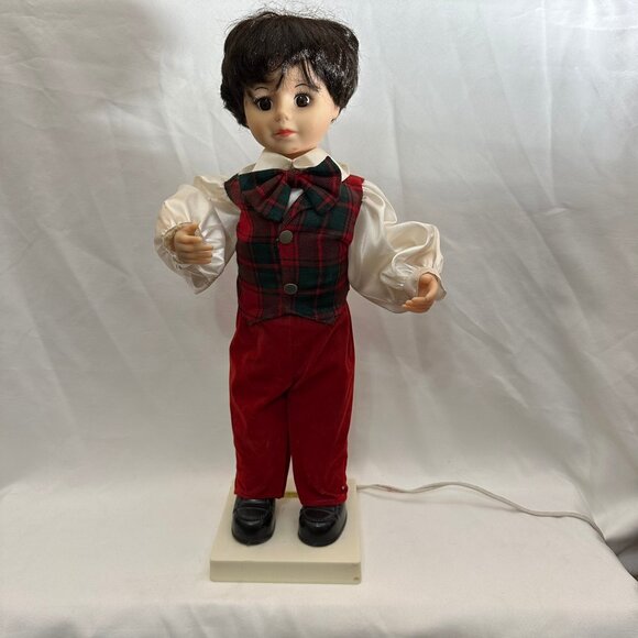 Telco Creations Inc. Holiday Vintage Animated Boy Doll